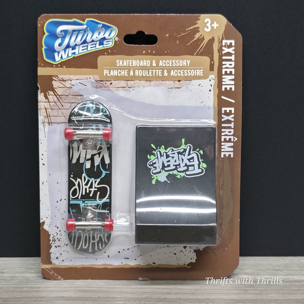Turbo Wheels Extreme Skateboard -‎  Fingerboard & Accessory - "EXTREME" -  NEW